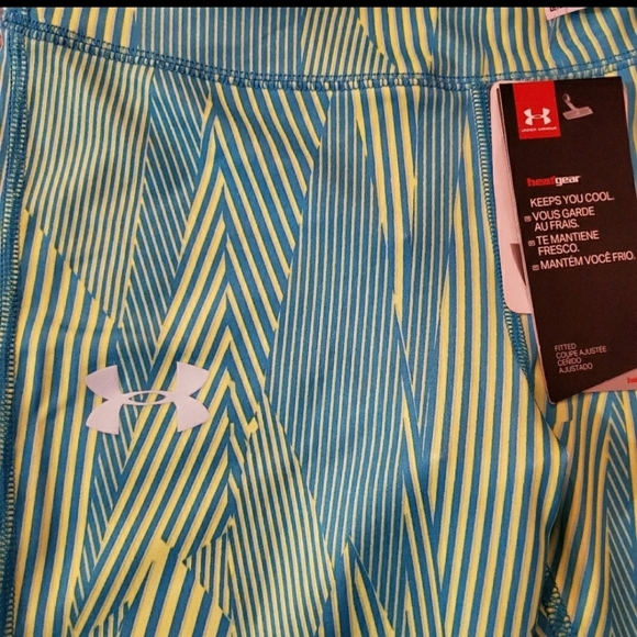 Under Armour Girls Heat Gear Leggings M NWT - Picture 2 of 3